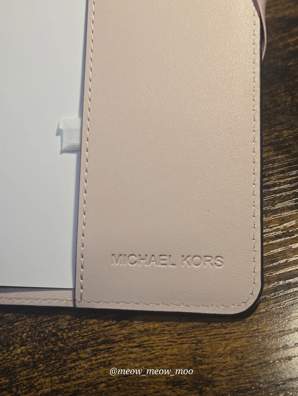 Michael Kors Powder Blush MK Signature Medium Notebook Journal Planner New